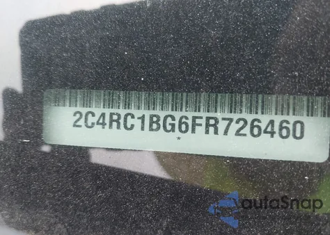 2015 Chrysler Town & Country Touring z USA, uszkodzony, nr VIN 2C4RC1BG6FR726460